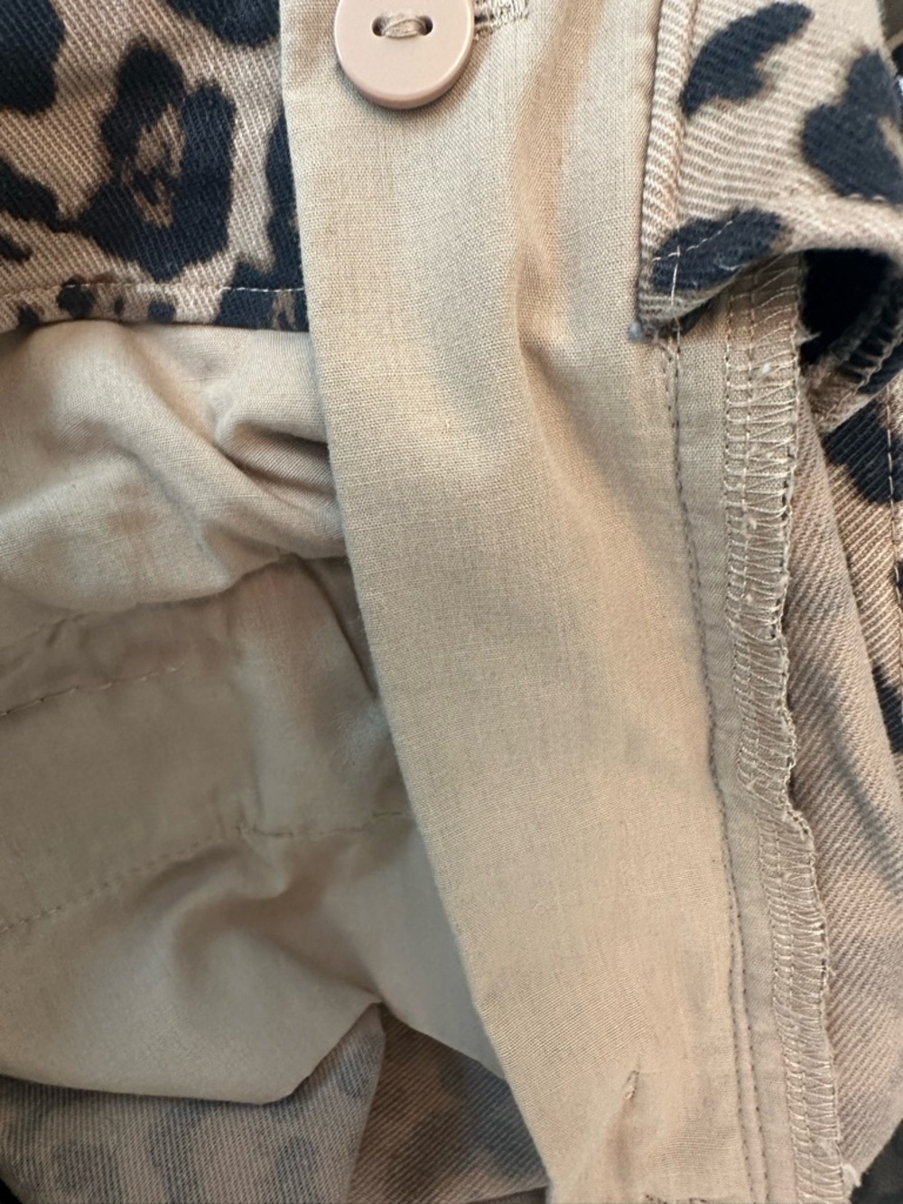 Loft Leopard Print Side Zip Straight Leg Pant - Picture 7 of 8